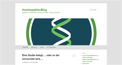 Desktop Screenshot of homoeopathie-blog.similibus.ch